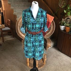 Collective Concepts Super Cute Blue Green Dress